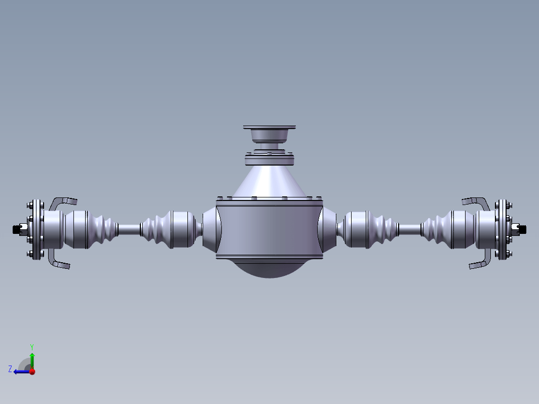 1.4L小型轿车前驱动桥断开式驱动桥设计三维SW2016带参+CAD+说明书