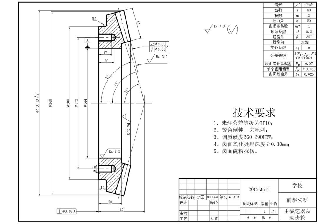 1.4L小型轿车前驱动桥断开式驱动桥设计三维SW2016带参+CAD+说明书