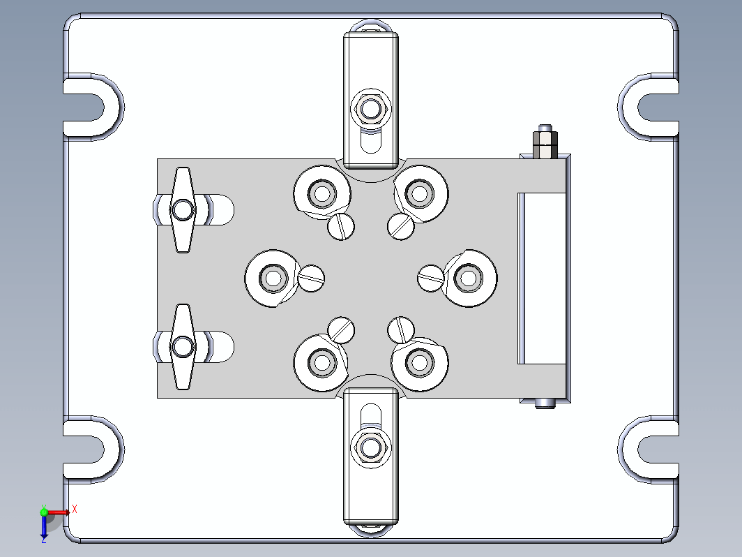 端盖钻6孔夹具