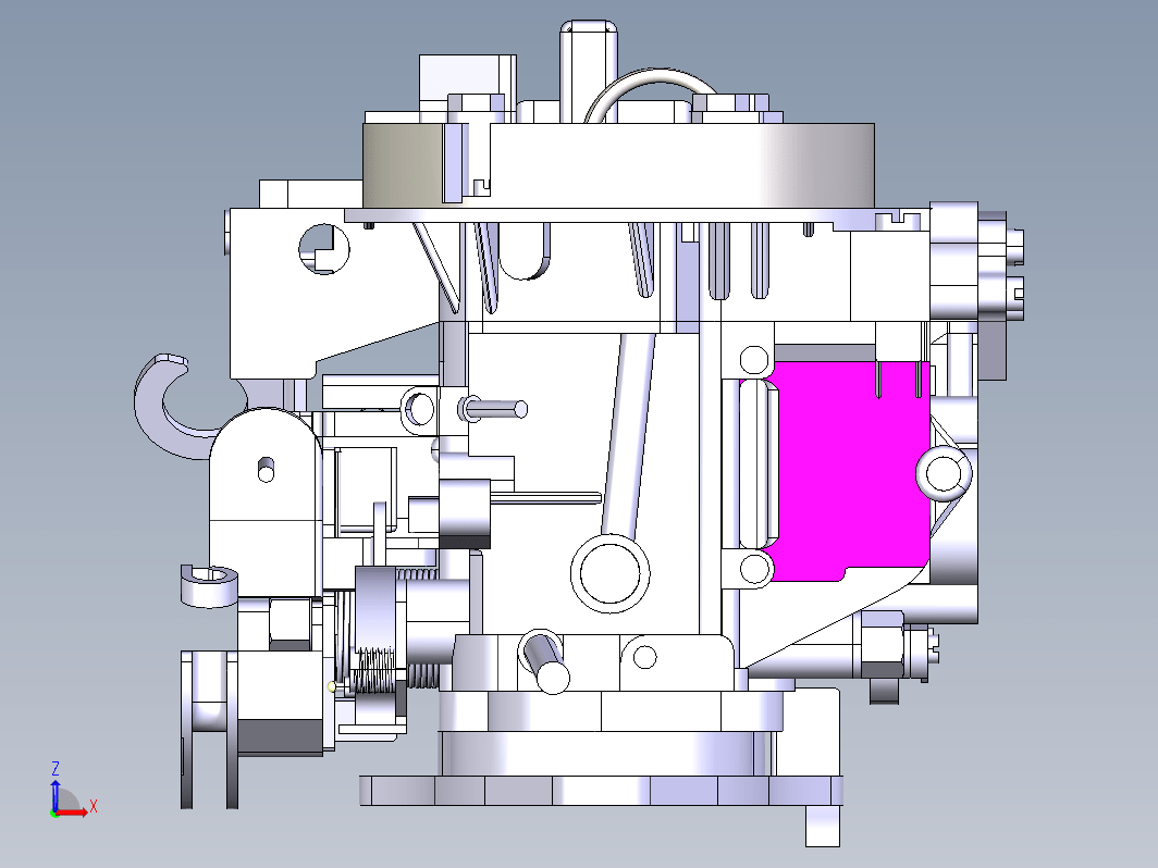 670大众车化油器CATIAV5R21设计