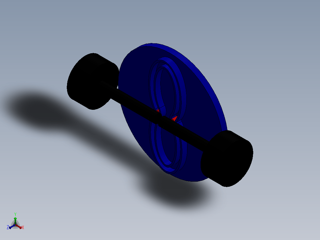 双活塞通过 SOLIDWORKS 中的凸轮机构作用相反