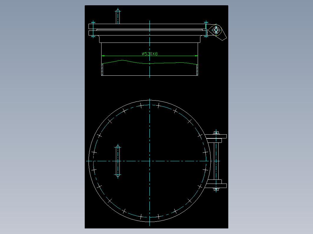 HG21517-95回转盖带颈平焊法兰人孔 B-MFM-500-1.0.zip