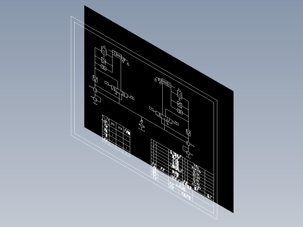 某型双头车床液压系统设计原理图