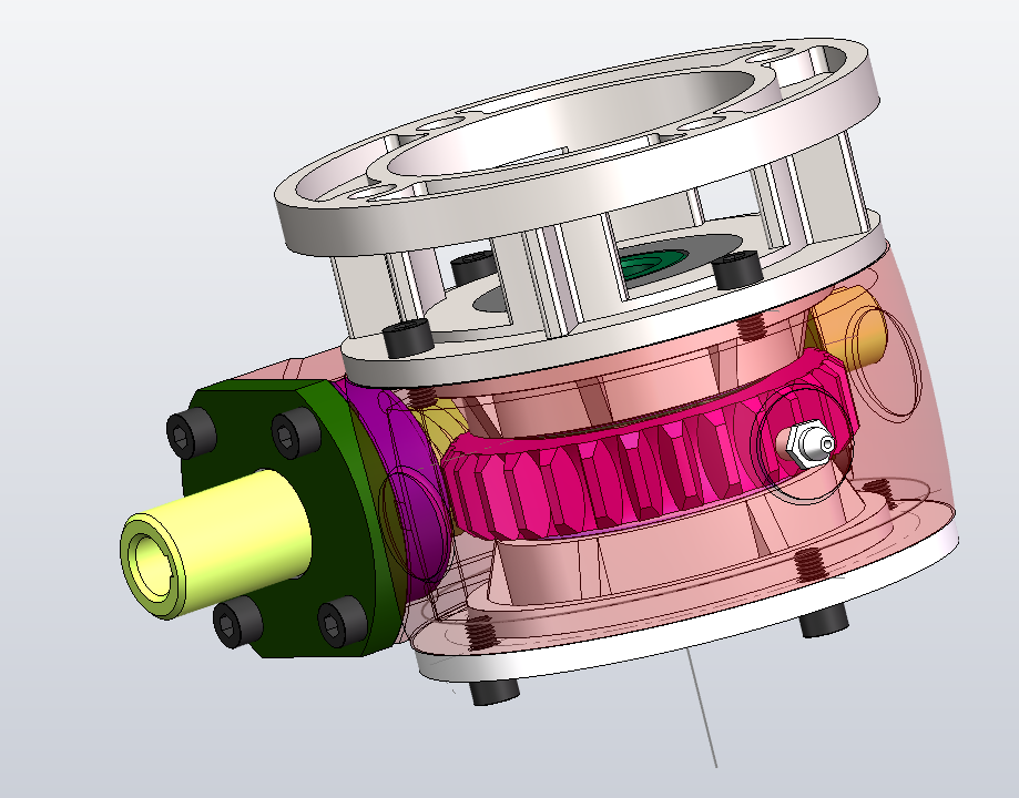 蜗轮减速器三维SW2012带参+CAD+说明