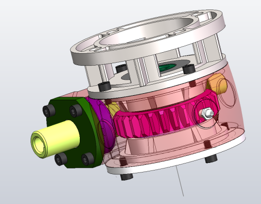 蜗轮减速器三维SW2012带参+CAD+说明缩略图
