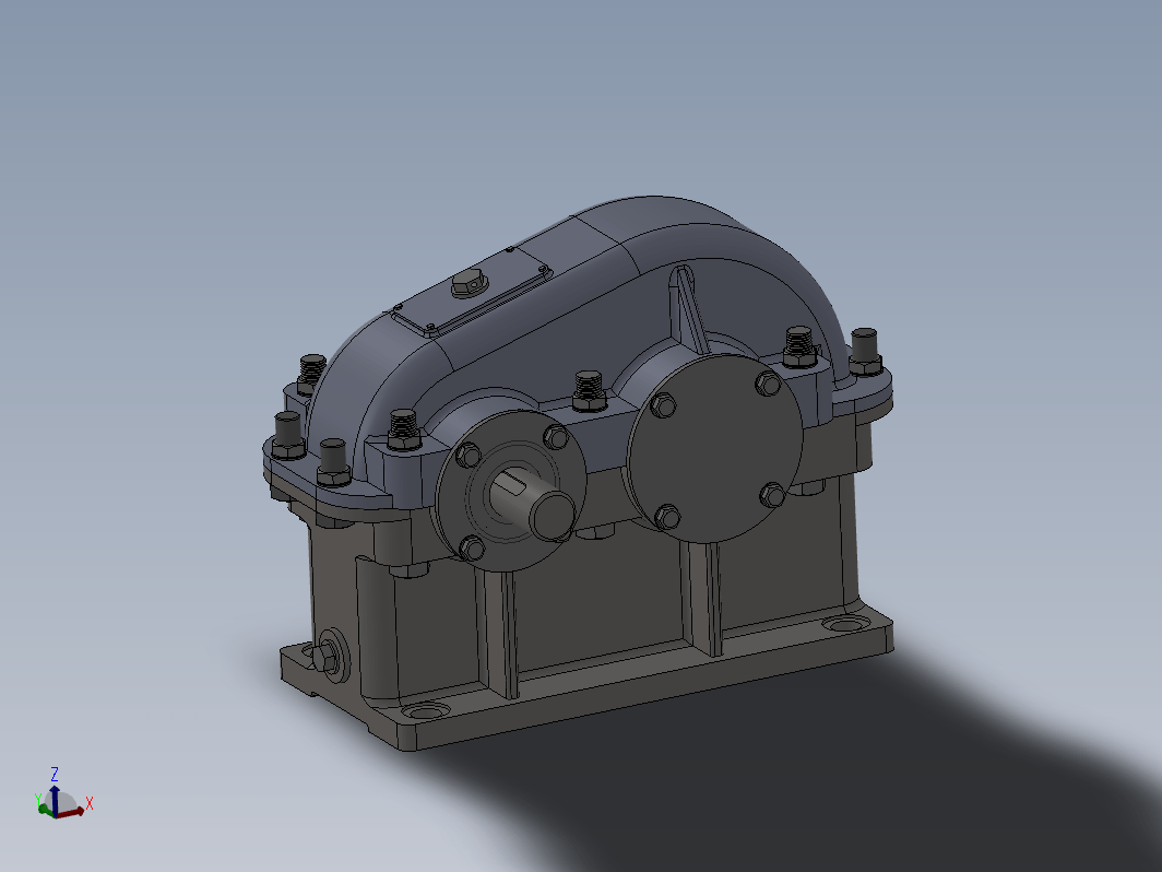 一级减速器3D图