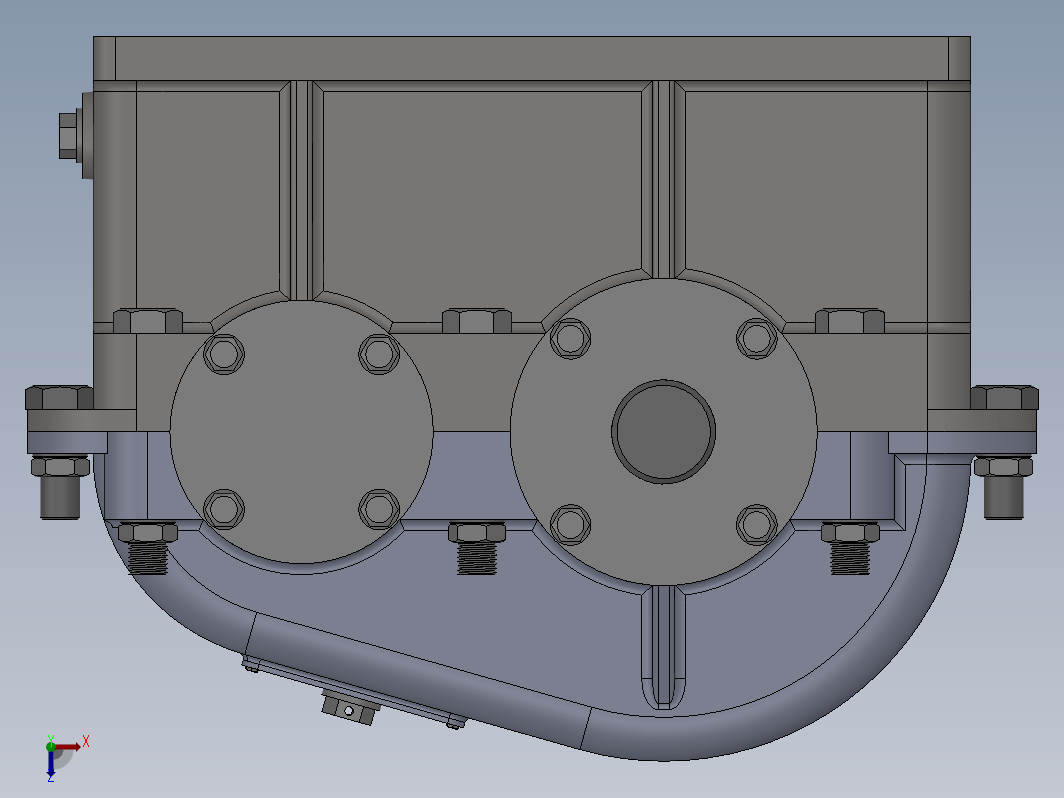 一级减速器3D图