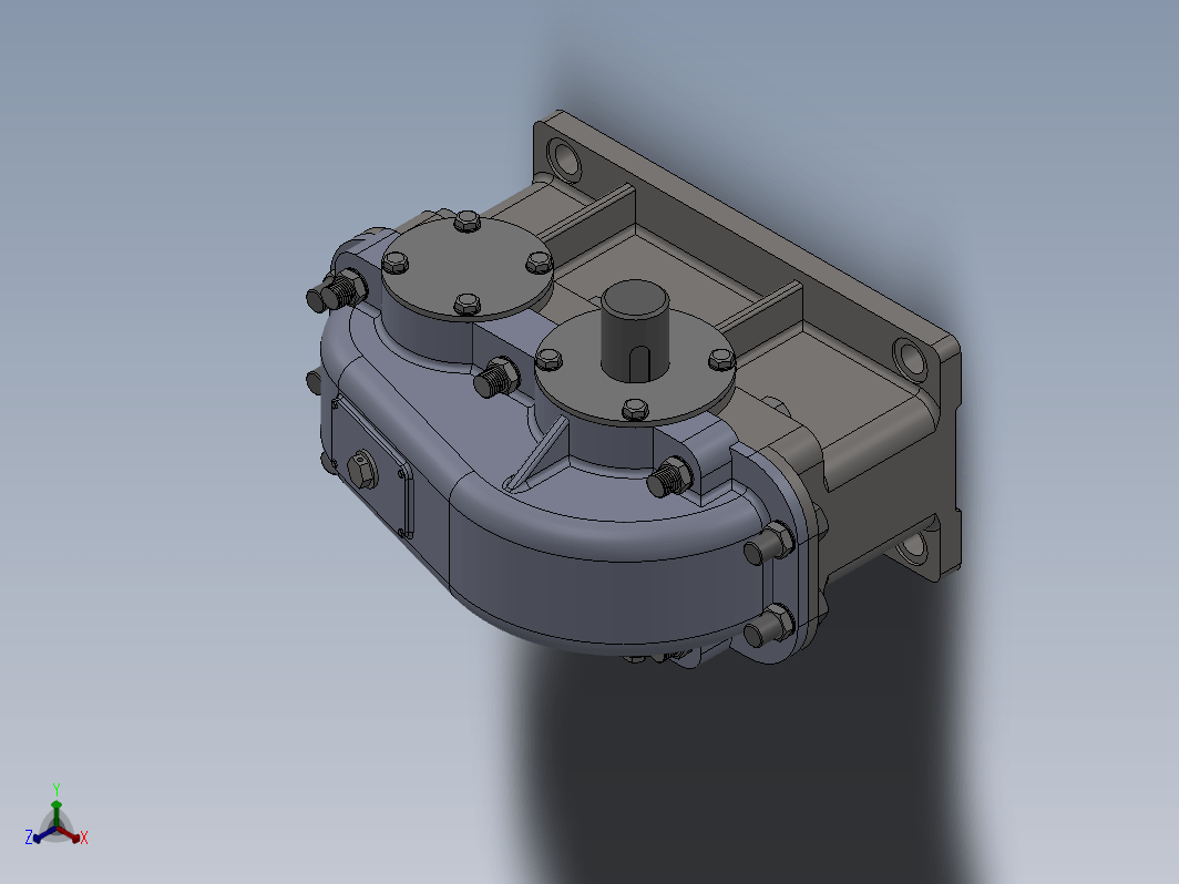 一级减速器3D图