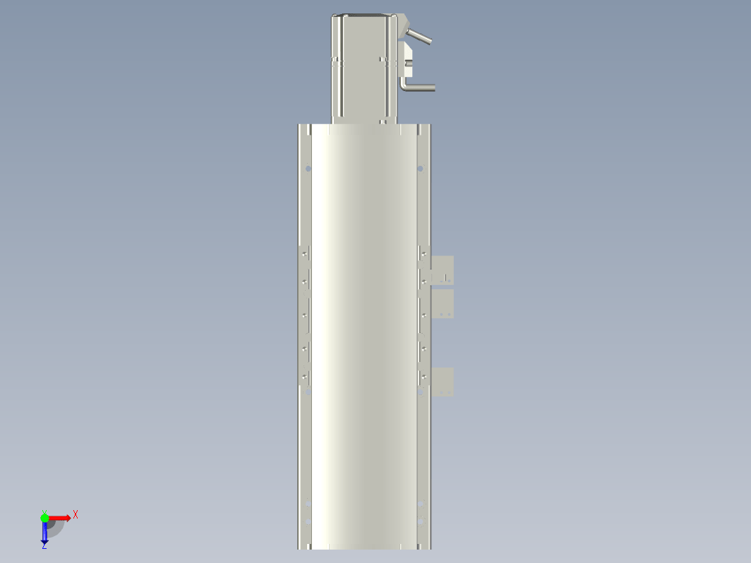 2019 新款120mm宽度双导轨单轴精密直线模组模型.120BS.L100.400W.3D