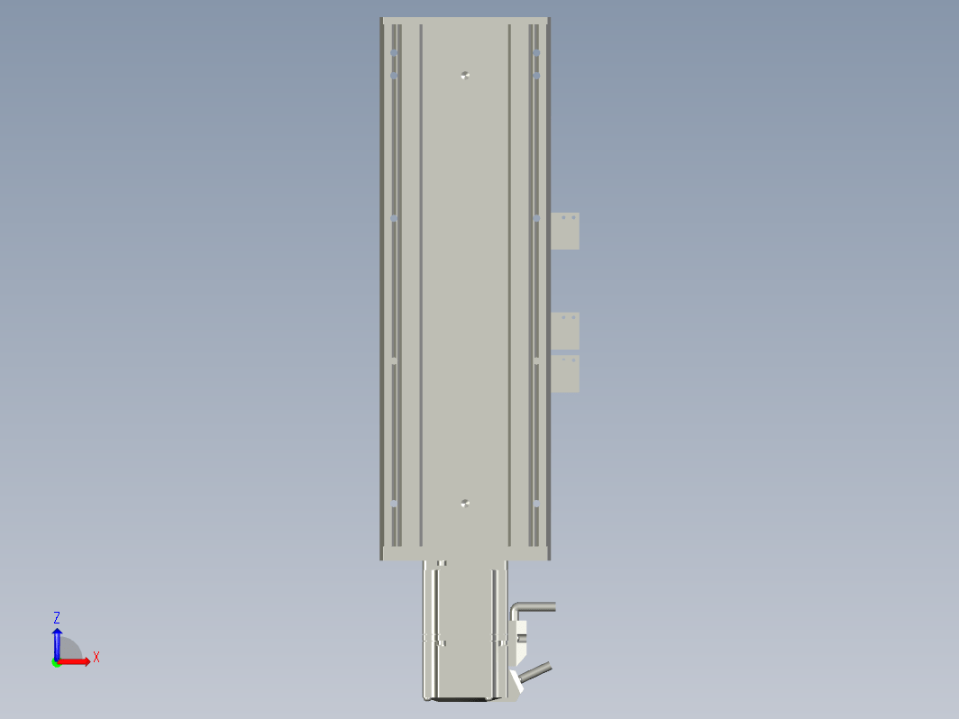 2019 新款120mm宽度双导轨单轴精密直线模组模型.120BS.L100.400W.3D