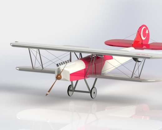 vecihi K-VI双翼飞机模型缩略图