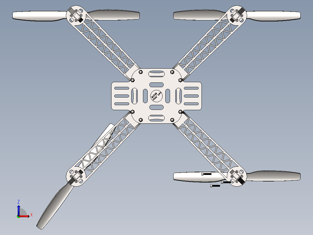 四旋翼飞行器的设计和控制三维SW2015带参+CAD+说明