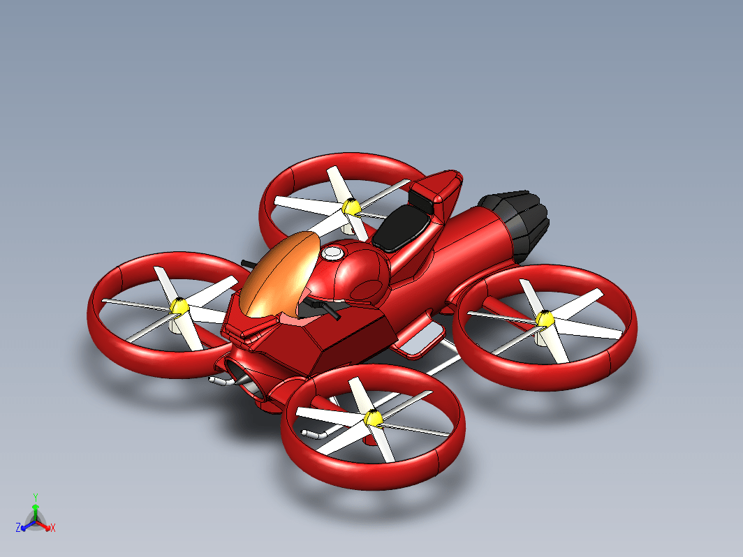 bike-air载人四轴飞行器