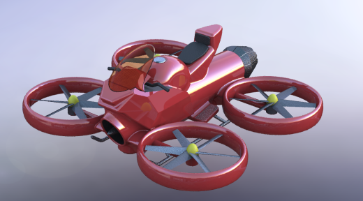 bike-air载人四轴飞行器