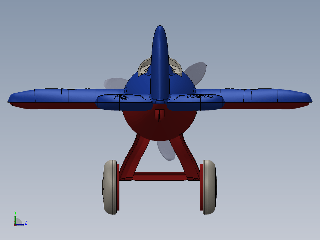 玩具飞机设计建模