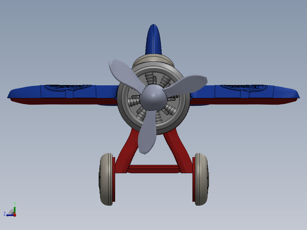 玩具飞机设计建模