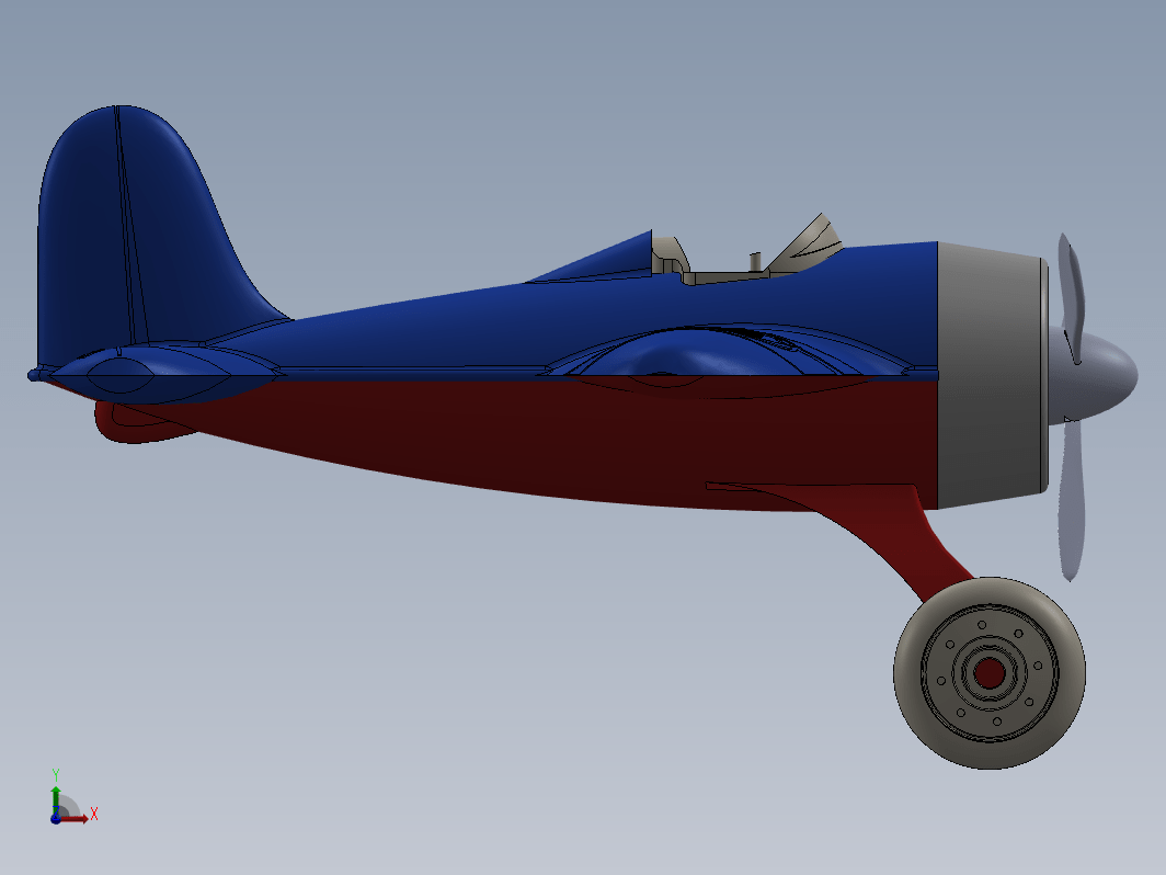 玩具飞机设计建模