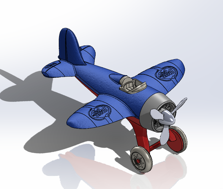玩具飞机设计建模