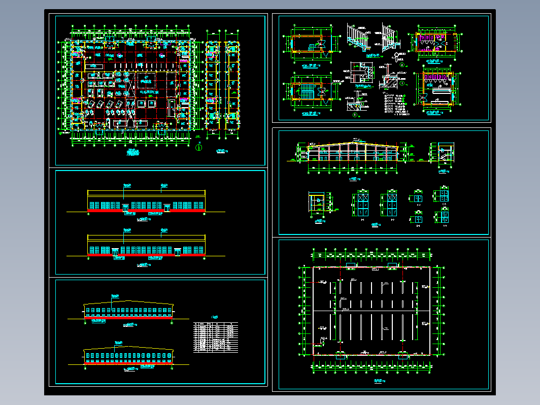 维修车间建筑施工图