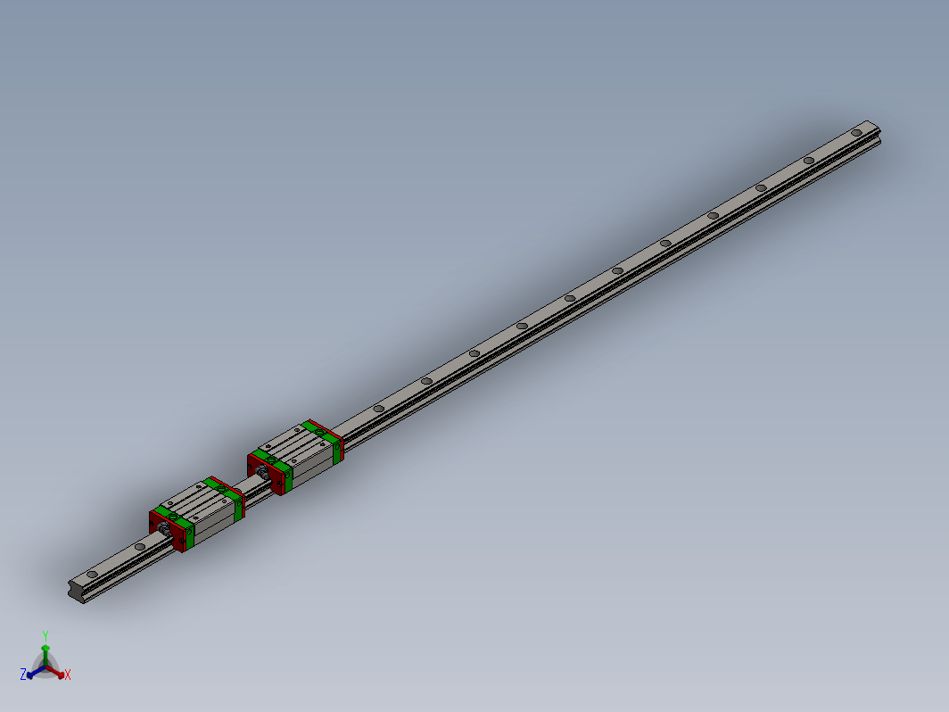 HGR20 直线导轨组件，可配置导轨长度 150-4000 mm