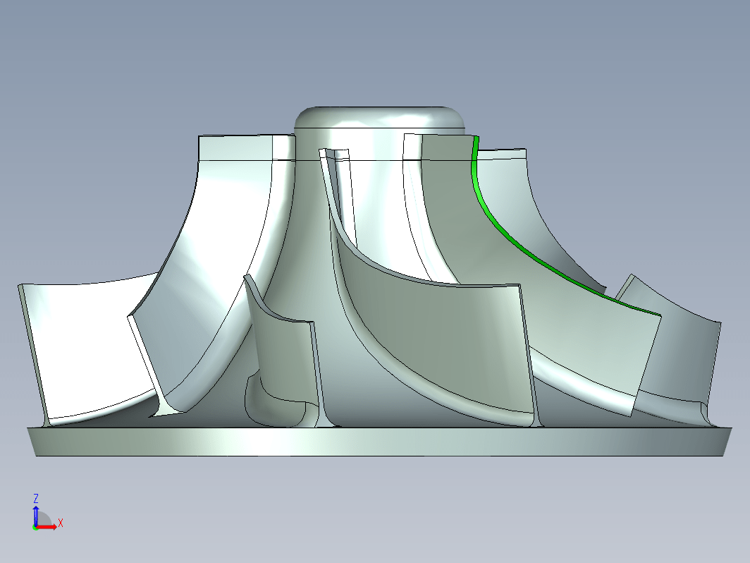 UG叶轮 多轴带刀路