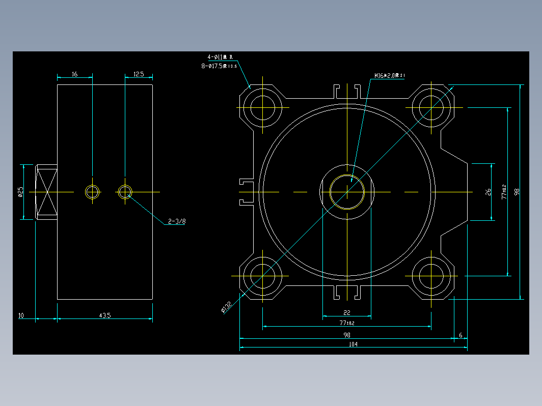 气缸 CQ2B80-D