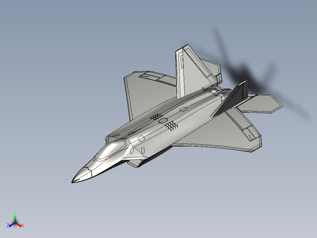 F22猛禽战斗机造型