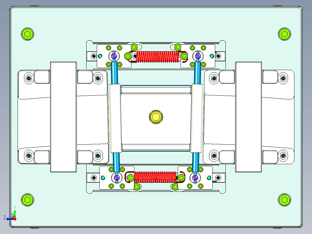 出口插头外壳侧面贴膜治具