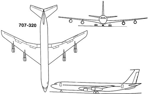 波音707-300四发喷气客机缩略图