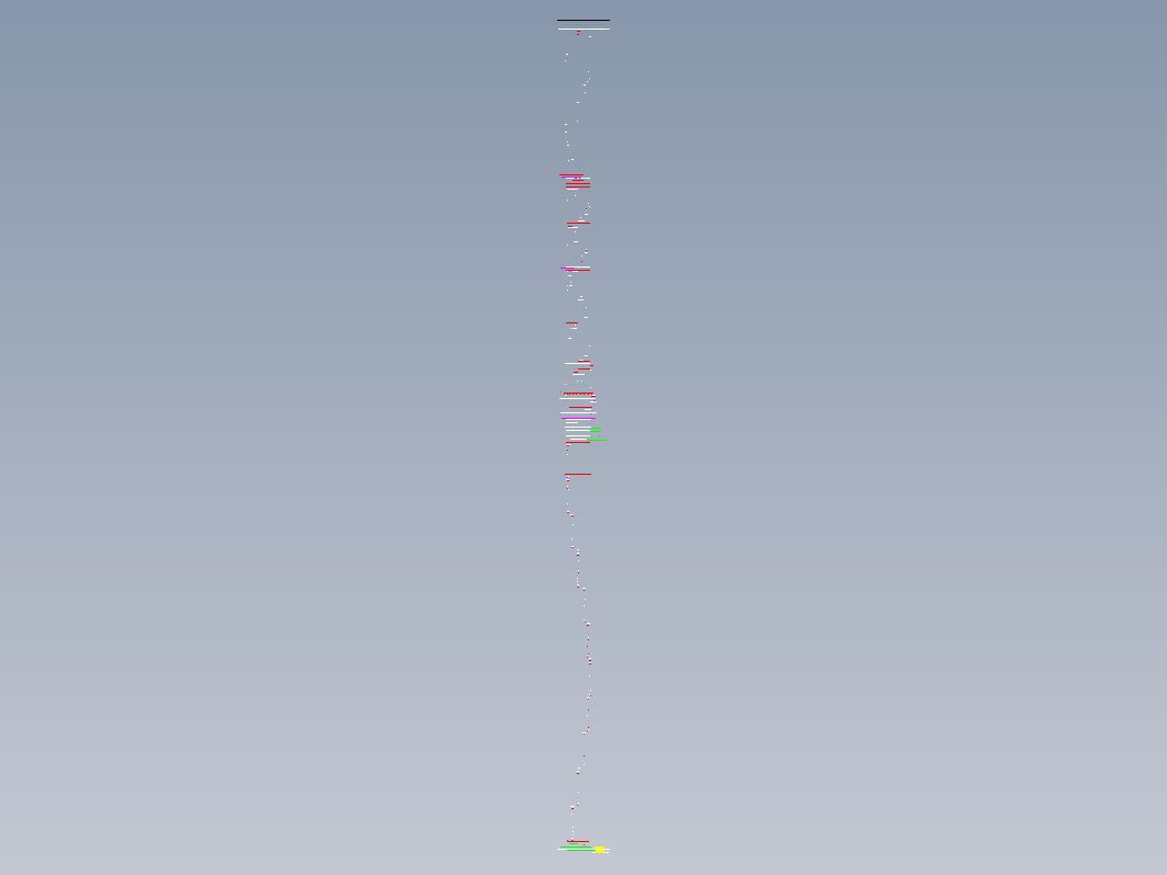 800吨预热器框架总装图