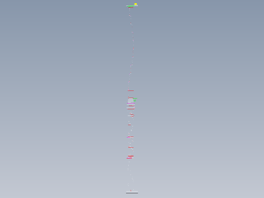 800吨预热器框架总装图