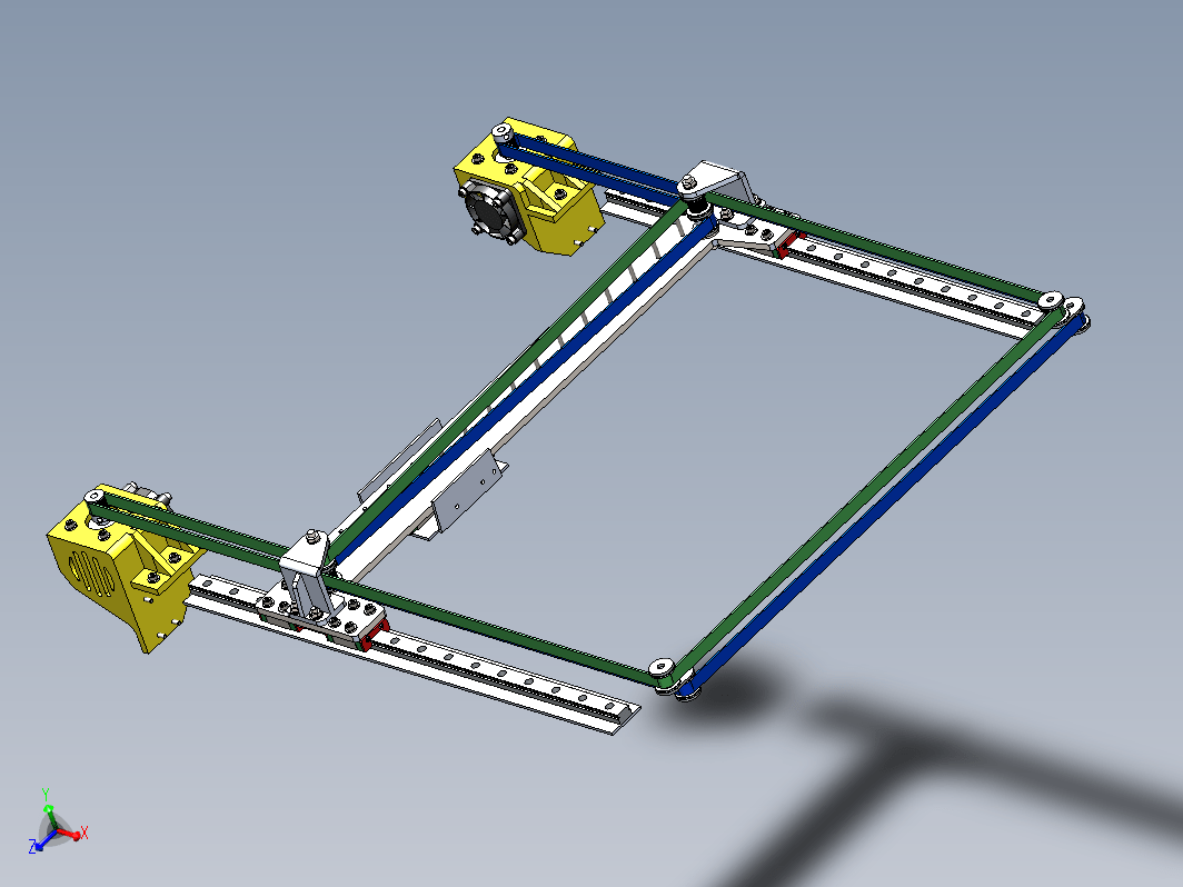 XY轴传动机构 Core XY kinematic 