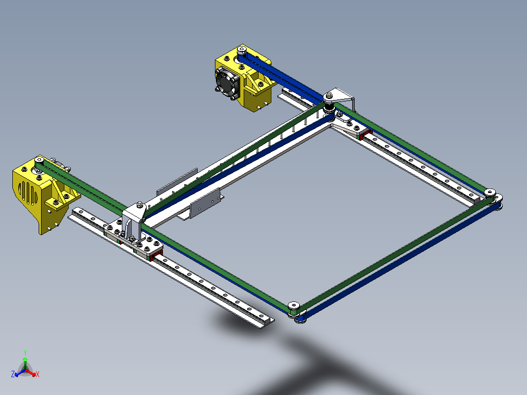 XY轴传动机构 Core XY kinematic 