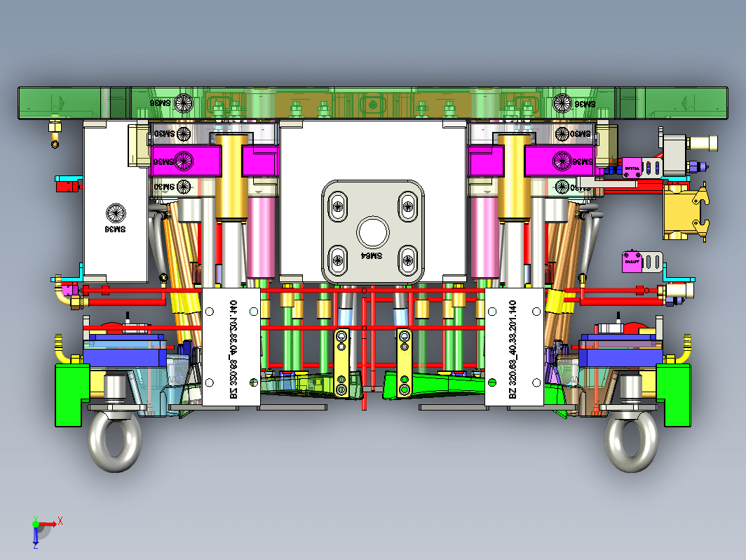 复杂模具,三个弹射模具