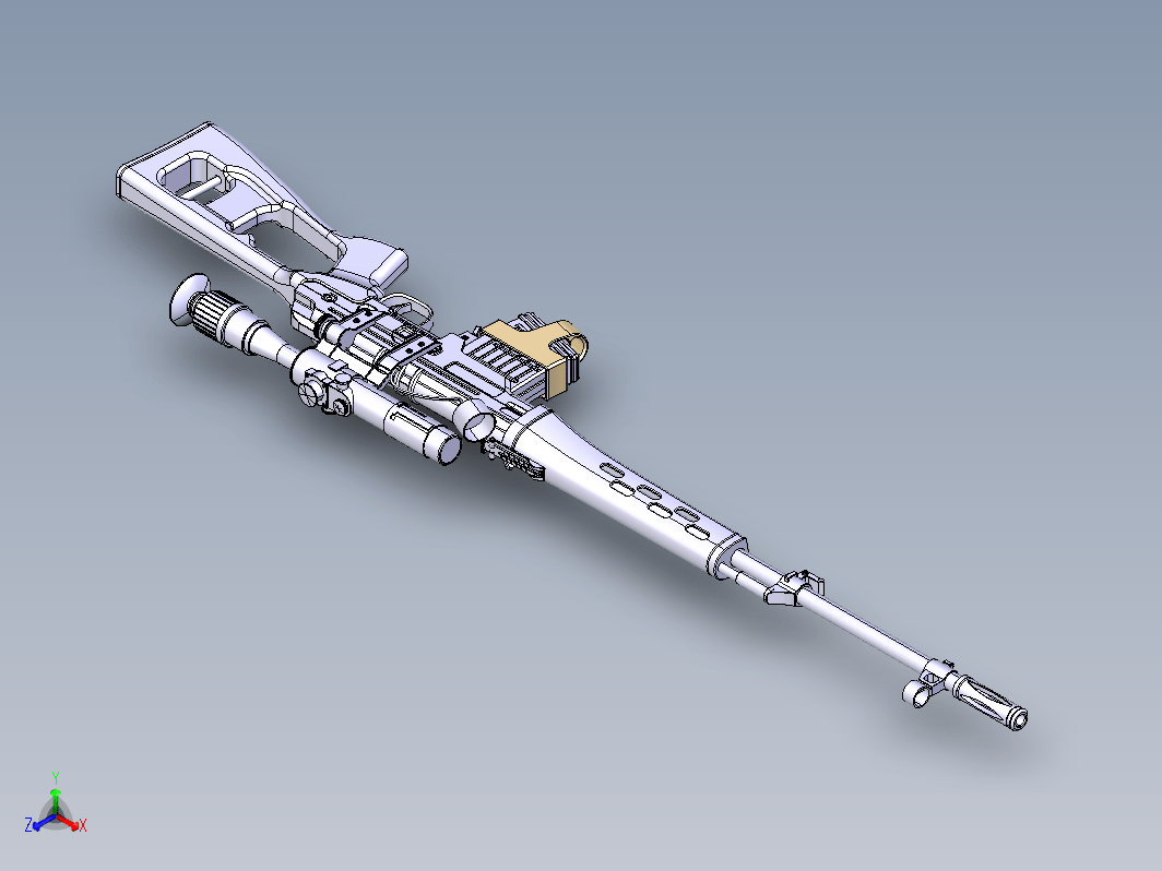 1394狙击步枪CATIAV5R21设计