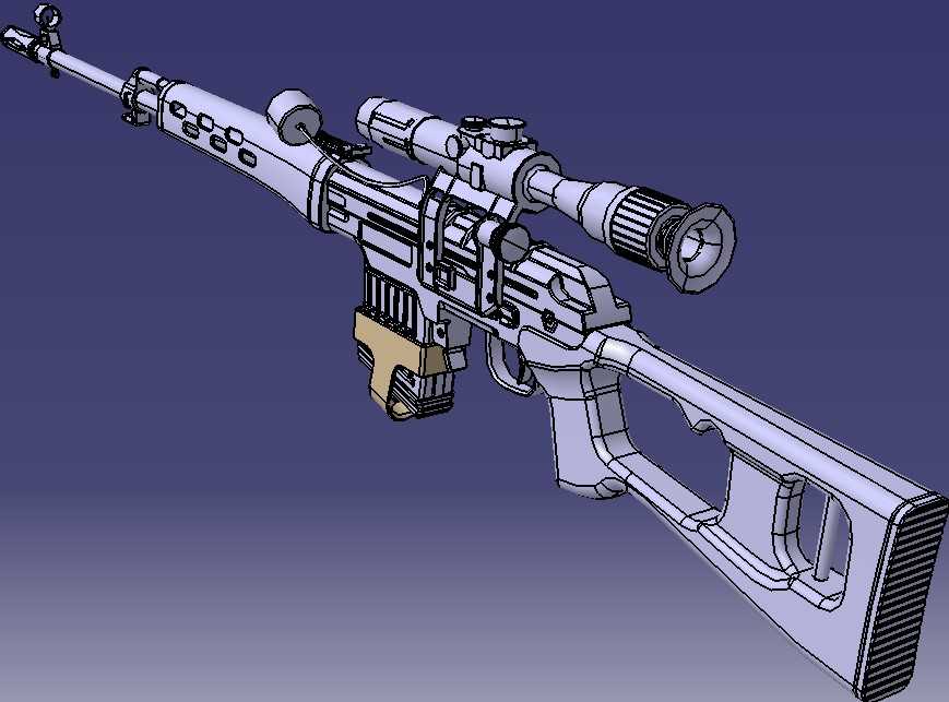 1394狙击步枪CATIAV5R21设计