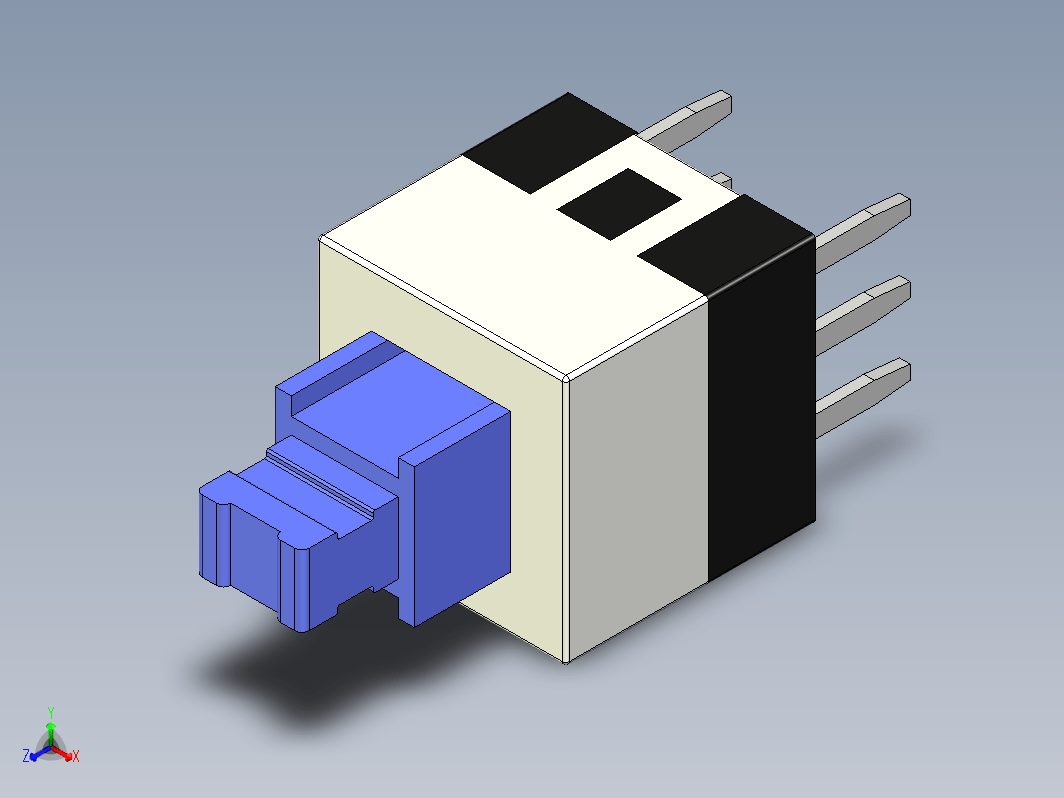 7x7mm、6针、2mm音高按钮开关