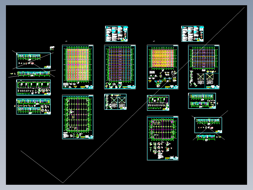 华都某石材公司钢结构厂房CAD