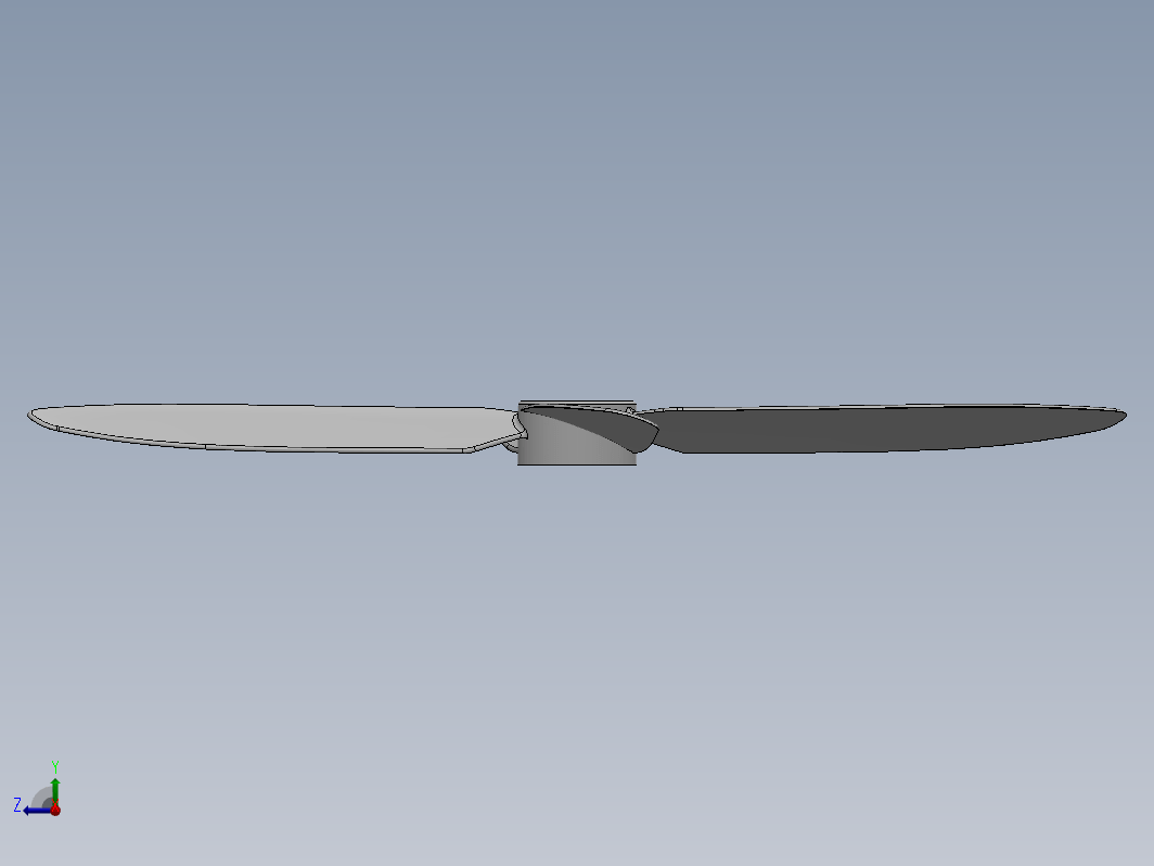 5x4-4叶片螺旋桨 格式： STP IGS SW X_T