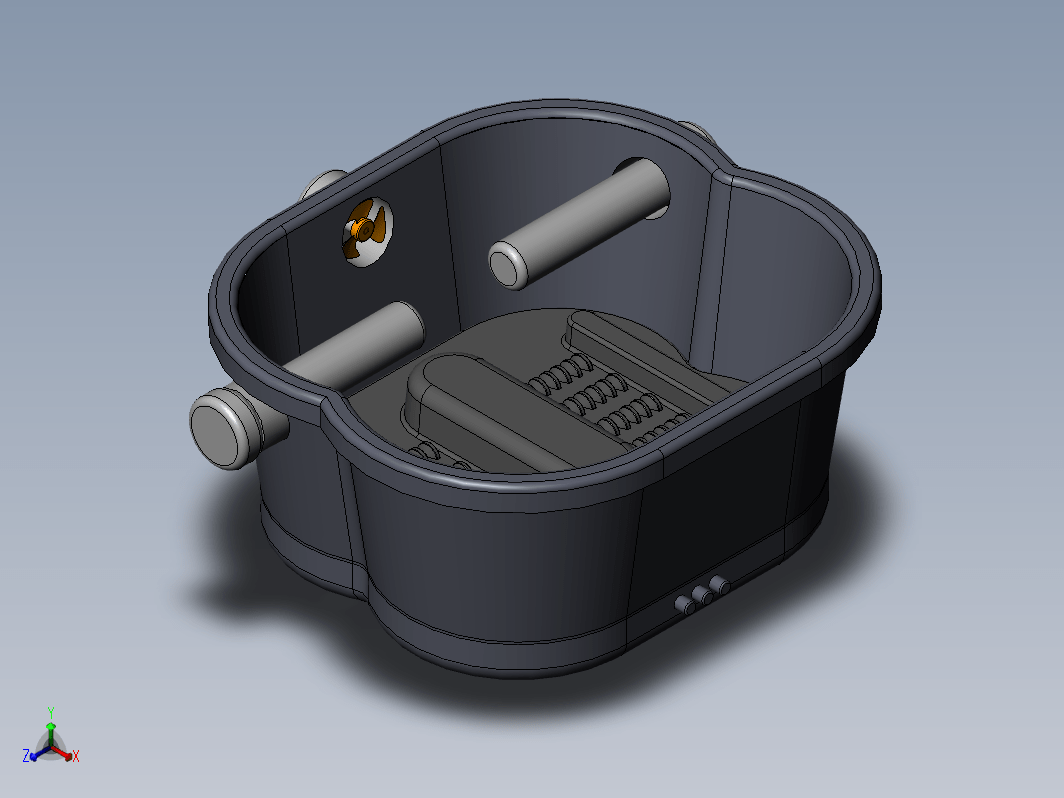 足部按摩洗浴机设计(SW+CAD+说明书)