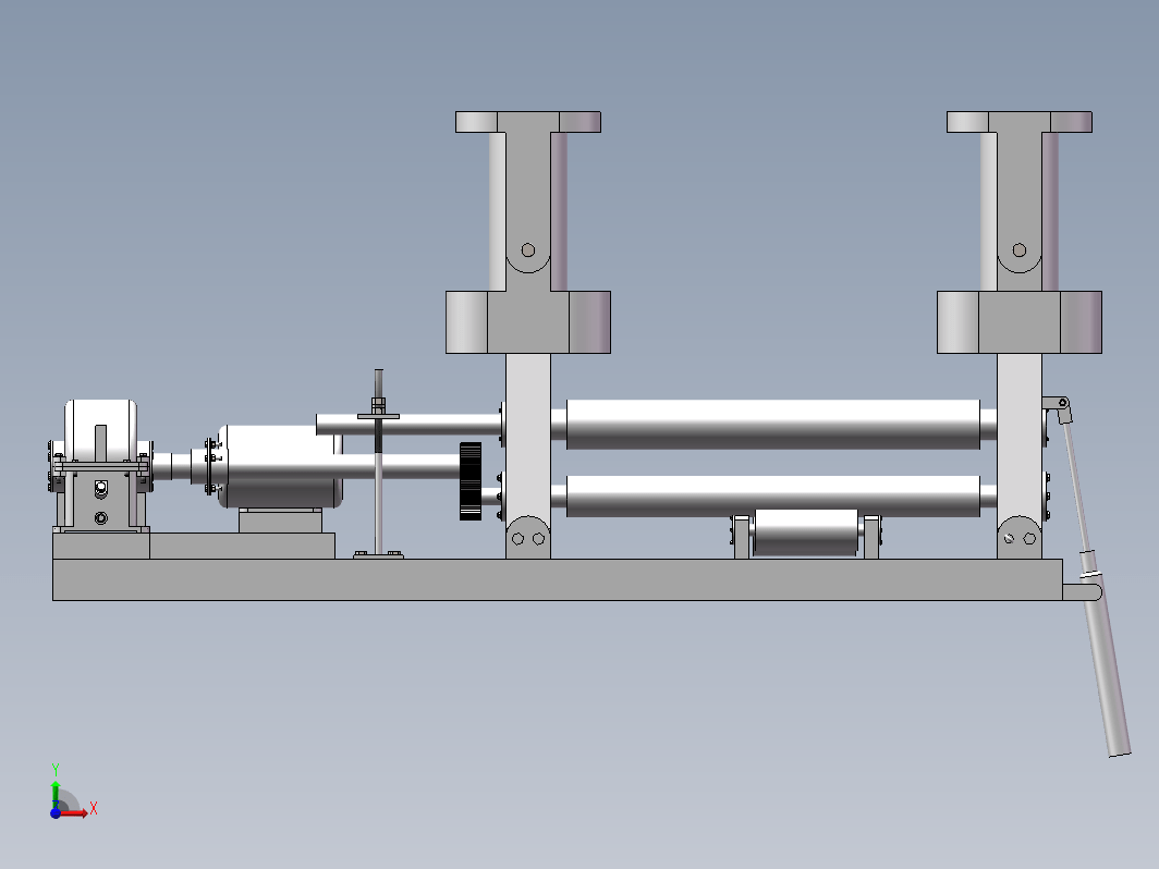 三辊卷板机主机设计(sw+说明书+cad)