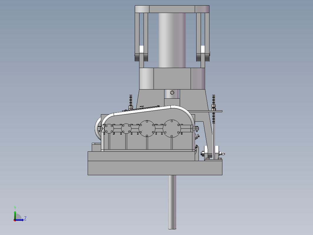 三辊卷板机主机设计(sw+说明书+cad)