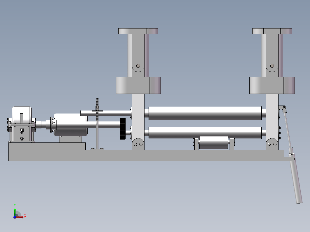 三辊卷板机主机设计(sw+说明书+cad)