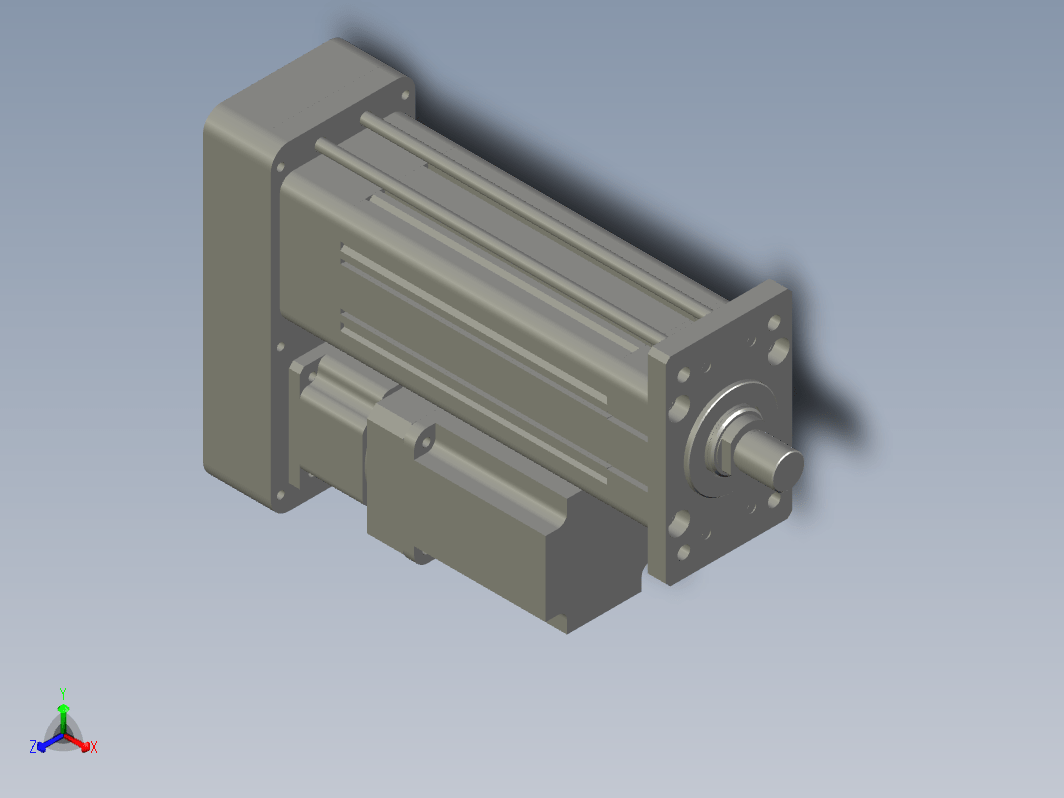 MRB120-L5-S150-MRQD-MRW-P10-1.5KW+减速机伺服电缸MRB120系列P10平行安装1：1（外螺纹）