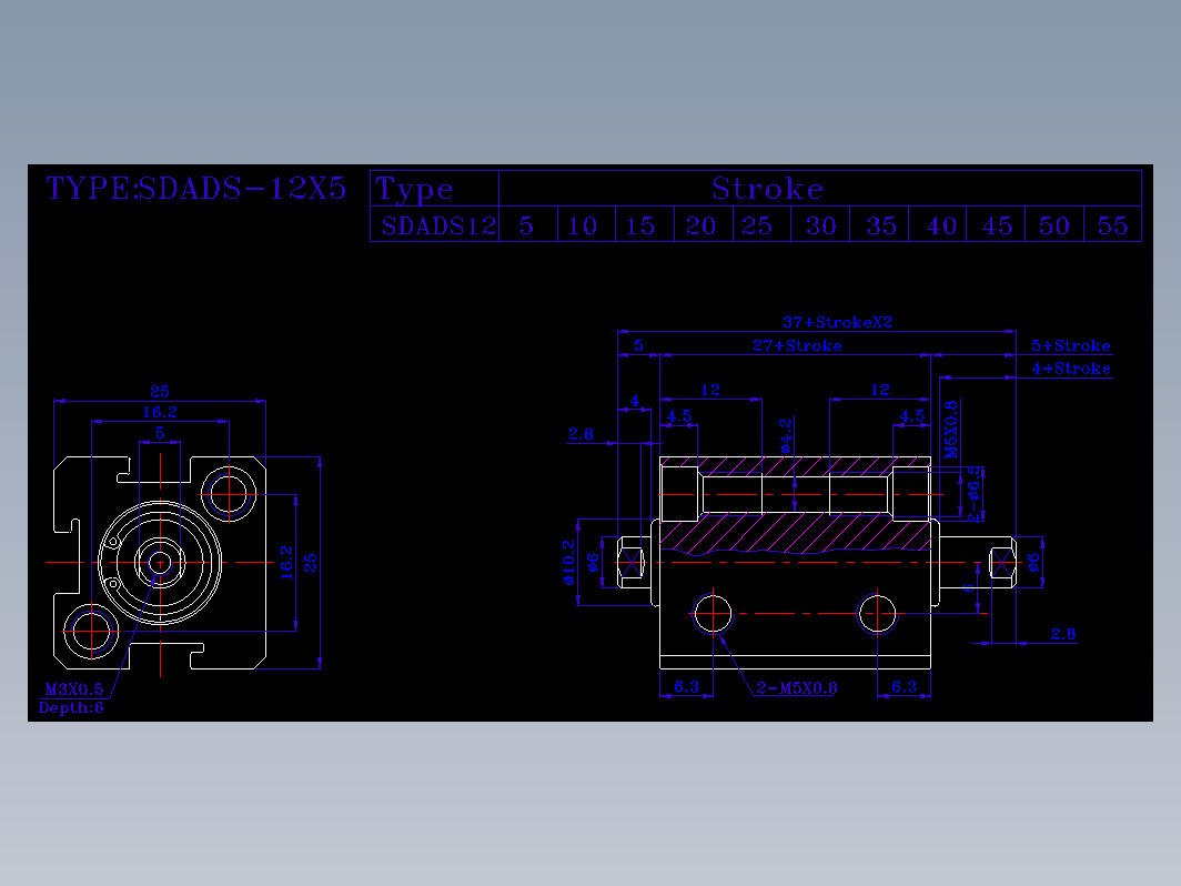 SDA气缸 83-SDAD-12-SN