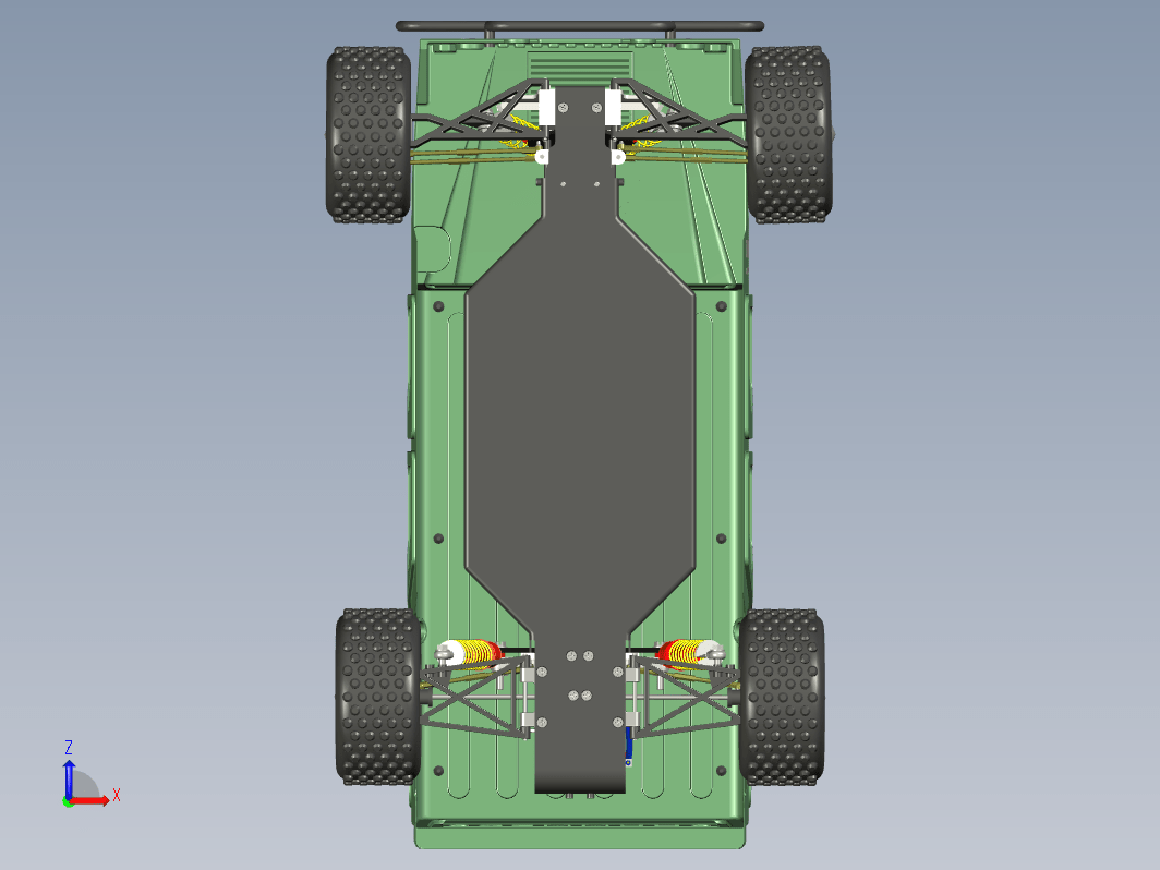 796老车模模型PROE设计