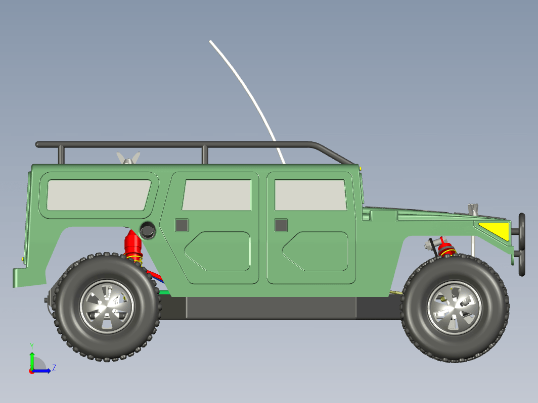 796老车模模型PROE设计