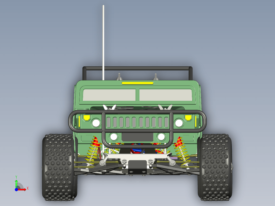 796老车模模型PROE设计