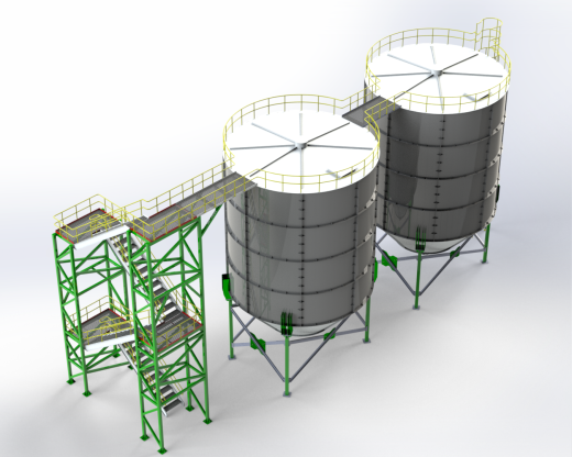 Steel silo tank钢筒仓罐
