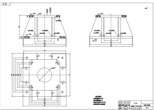 工业机器人底座机械加工工艺及夹具设计三维Creo5.0带参+CAD+说明书缩略图